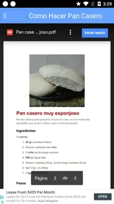 Como Hacer Pan Casero android App screenshot 0