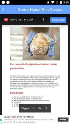 Como Hacer Pan Casero android App screenshot 2